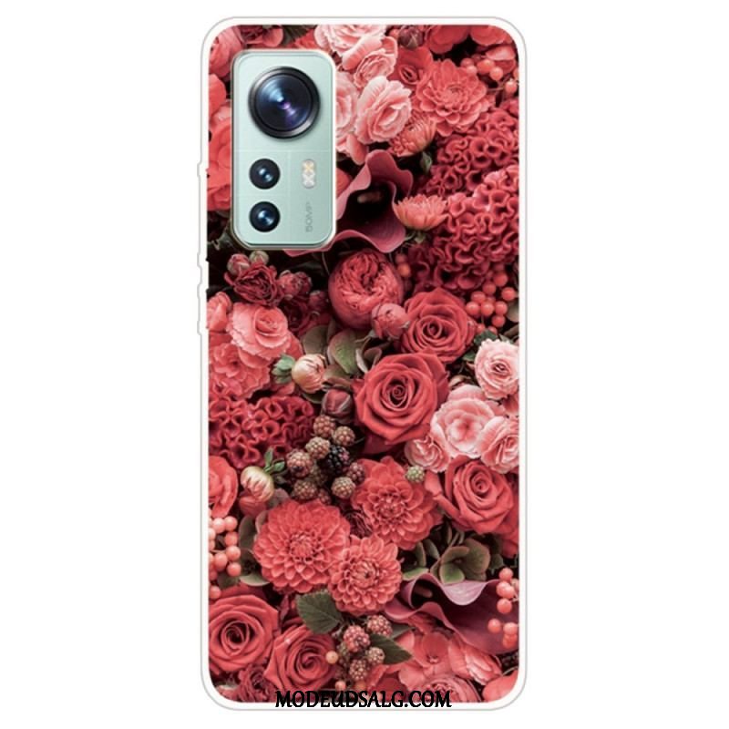 Cover Xiaomi 12 / 12X Silikone Blomster