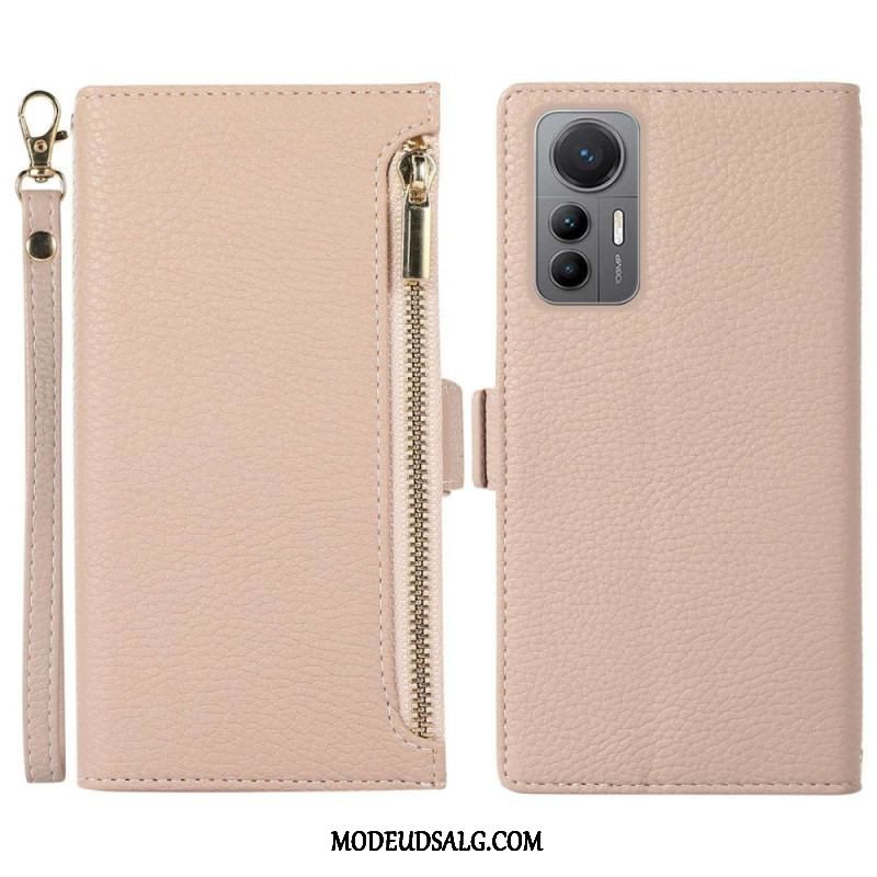 Cover Xiaomi 12 Lite Flip Cover Forreste Pose Og Snor