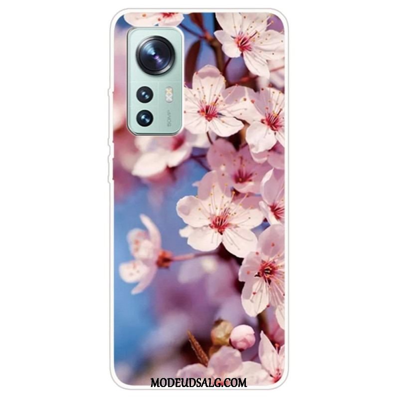 Cover Xiaomi 12 Pro Blomster Silikone