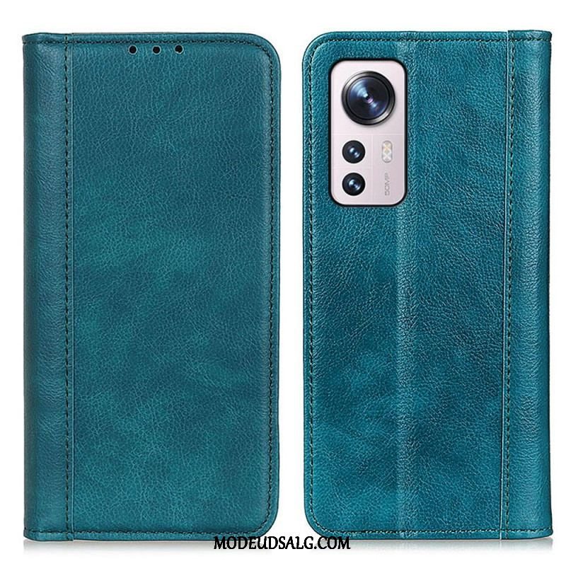 Cover Xiaomi 12 Pro Flip Cover Farvet Version Split Læder