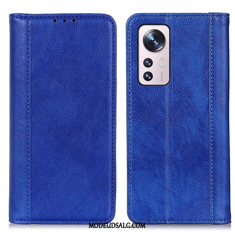 Cover Xiaomi 12 Pro Flip Cover Farvet Version Split Læder