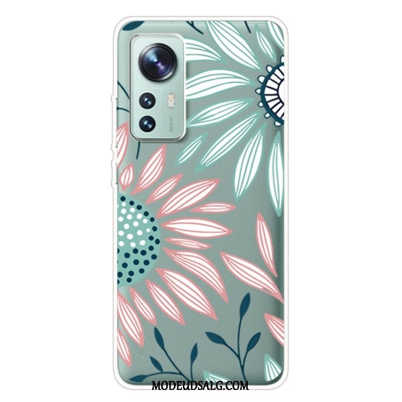 Cover Xiaomi 12 Pro Silikone Blomst