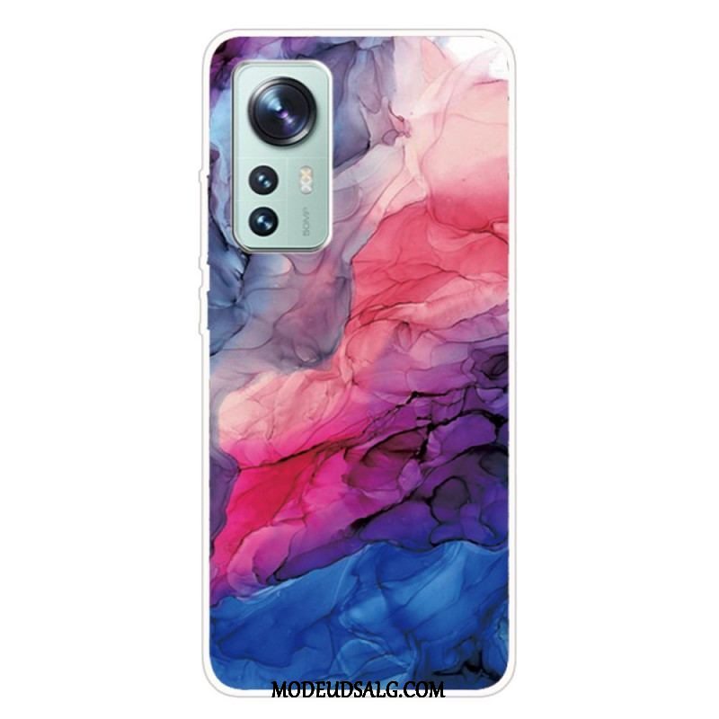 Cover Xiaomi 12 Pro Silikone Marmor Akvarel