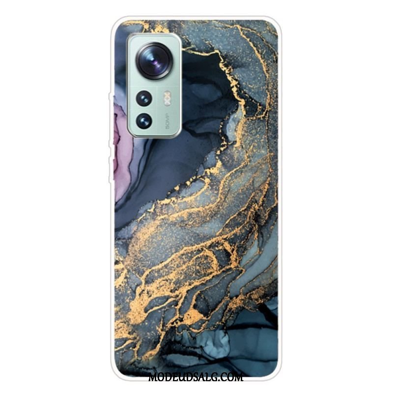 Cover Xiaomi 12 Pro Silikone Marmor Akvarel