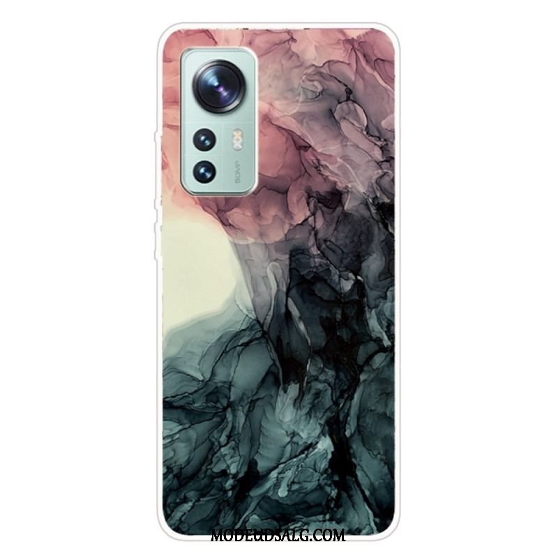 Cover Xiaomi 12 Pro Silikone Marmor Akvarel