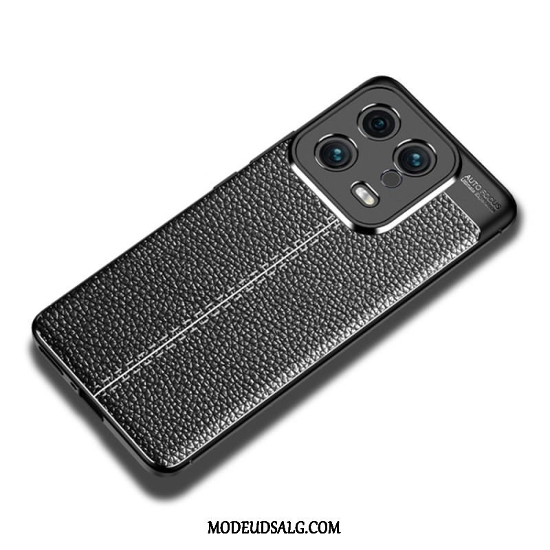 Cover Xiaomi 13 Dobbelt Linje Litchi Læder Effekt