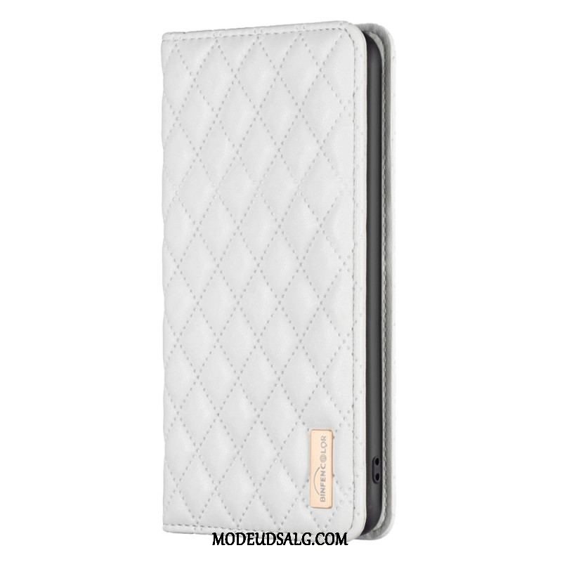 Cover Xiaomi 13 Flip Cover Binfen Farvestil Quiltet