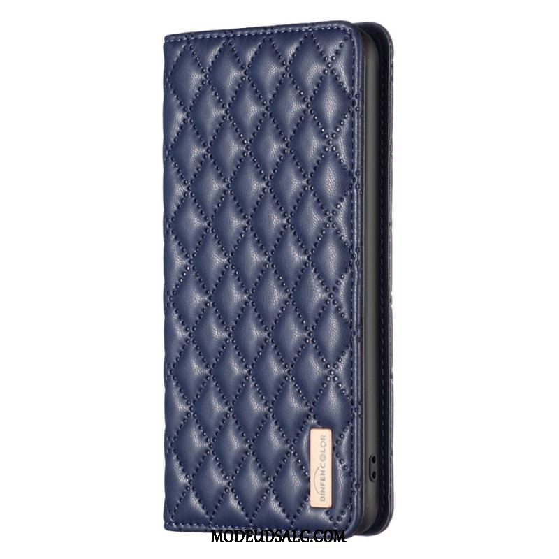 Cover Xiaomi 13 Flip Cover Binfen Farvestil Quiltet