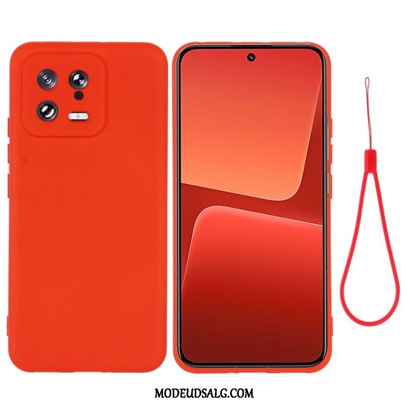 Cover Xiaomi 13 Flydende Silikone Med Snor