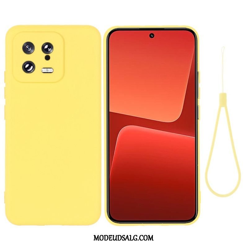 Cover Xiaomi 13 Flydende Silikone Med Snor