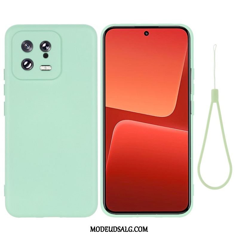 Cover Xiaomi 13 Flydende Silikone Med Snor