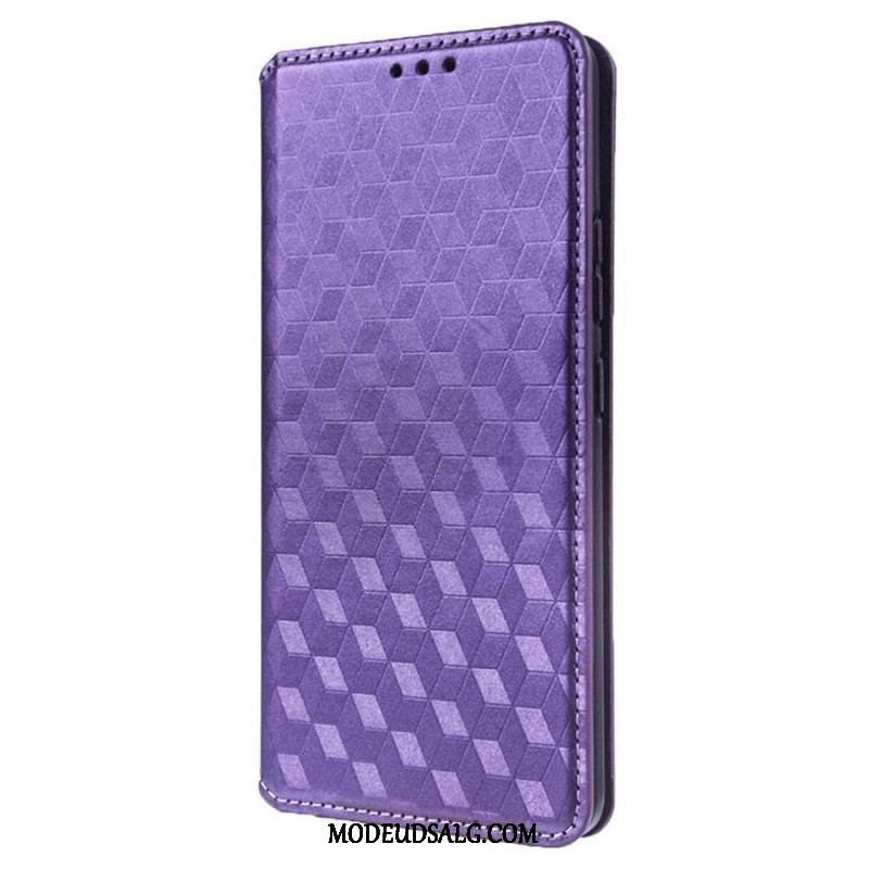 Cover Xiaomi Redmi A1 Flip Cover 3d Cube Lædereffekt