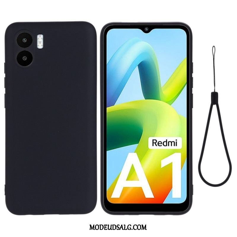 Cover Xiaomi Redmi A1 Med Snor Strappy Flydende Silikone