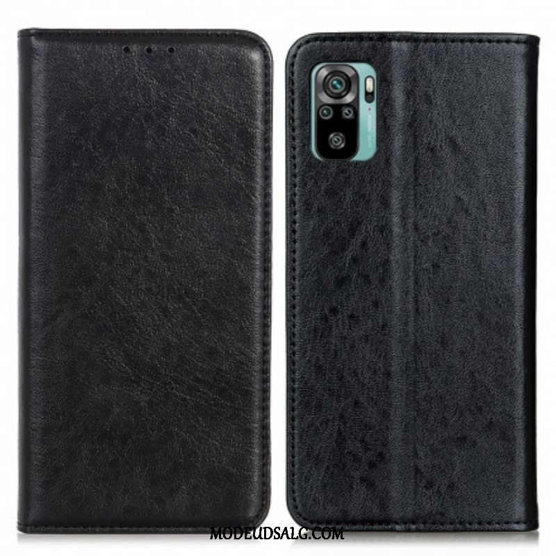 Cover Xiaomi Redmi Note 10 / 10S Flip Cover Tekstureret Lædereffekt