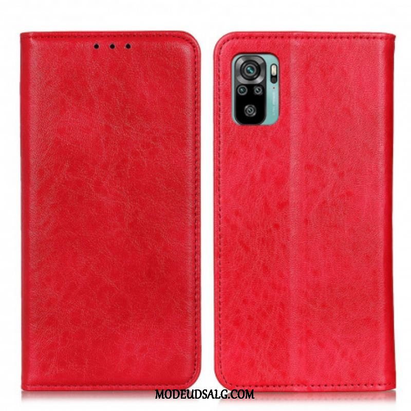 Cover Xiaomi Redmi Note 10 / 10S Flip Cover Tekstureret Lædereffekt