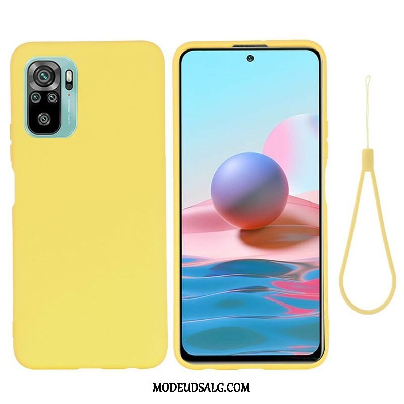 Cover Xiaomi Redmi Note 10 / 10S Flydende Silikone Med Snor