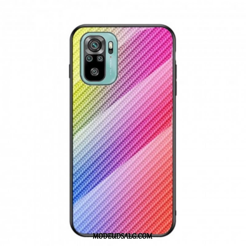 Cover Xiaomi Redmi Note 10 / 10S Kulfiber Hærdet Glas