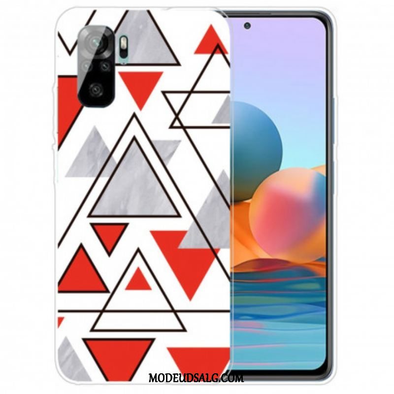 Cover Xiaomi Redmi Note 10 / 10S Marmor Trekanter