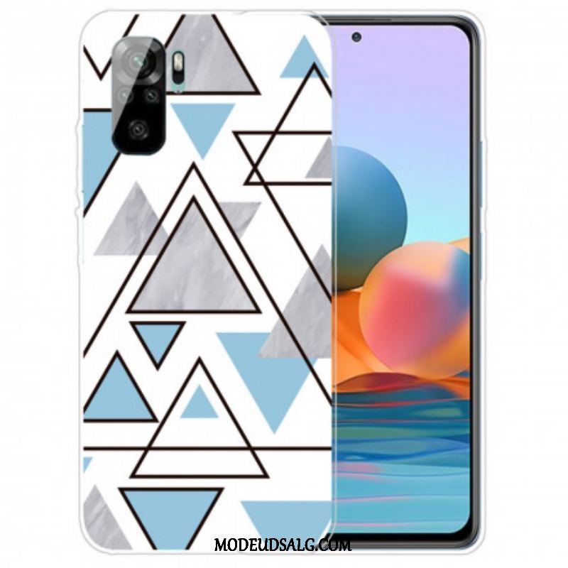 Cover Xiaomi Redmi Note 10 / 10S Marmor Trekanter