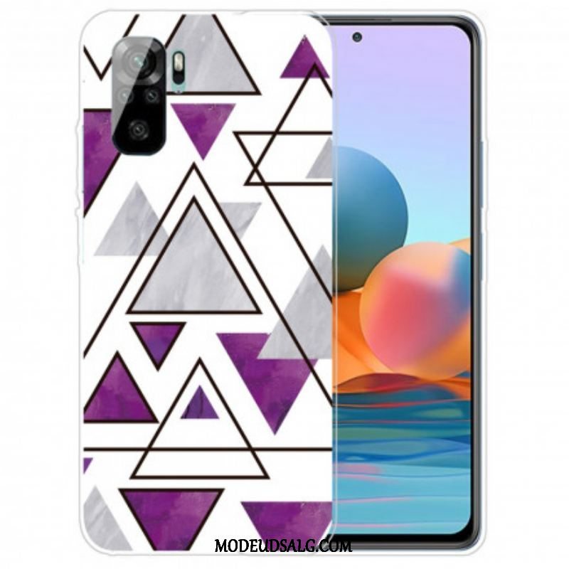 Cover Xiaomi Redmi Note 10 / 10S Marmor Trekanter