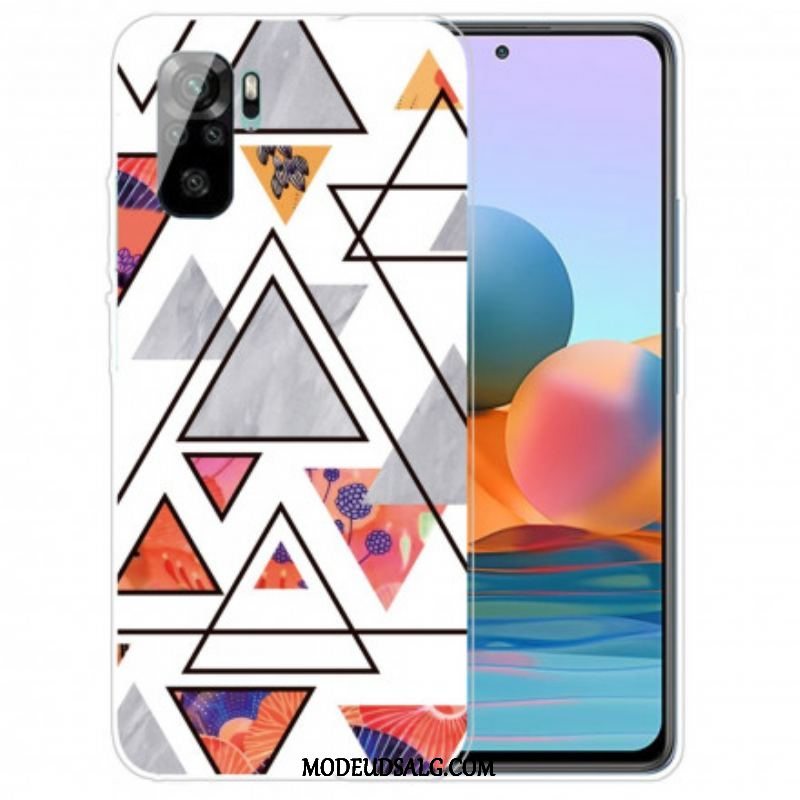 Cover Xiaomi Redmi Note 10 / 10S Marmor Trekanter