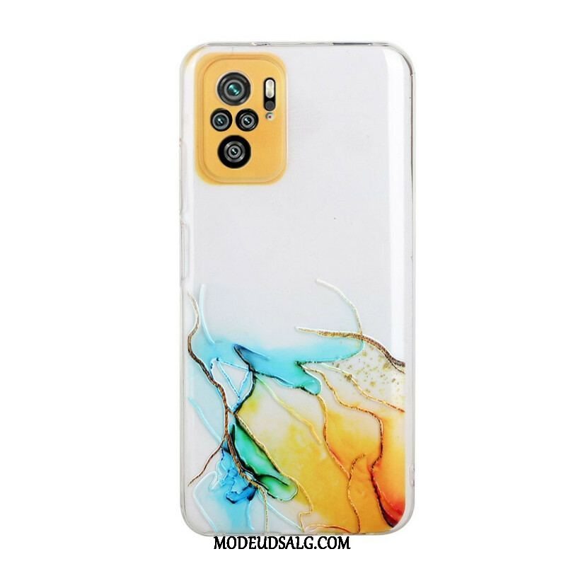 Cover Xiaomi Redmi Note 10 / 10S Silikone Marmor Effekt