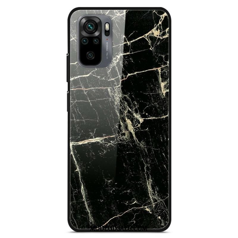 Cover Xiaomi Redmi Note 10 / 10S Supreme Marmor Hærdet Glas