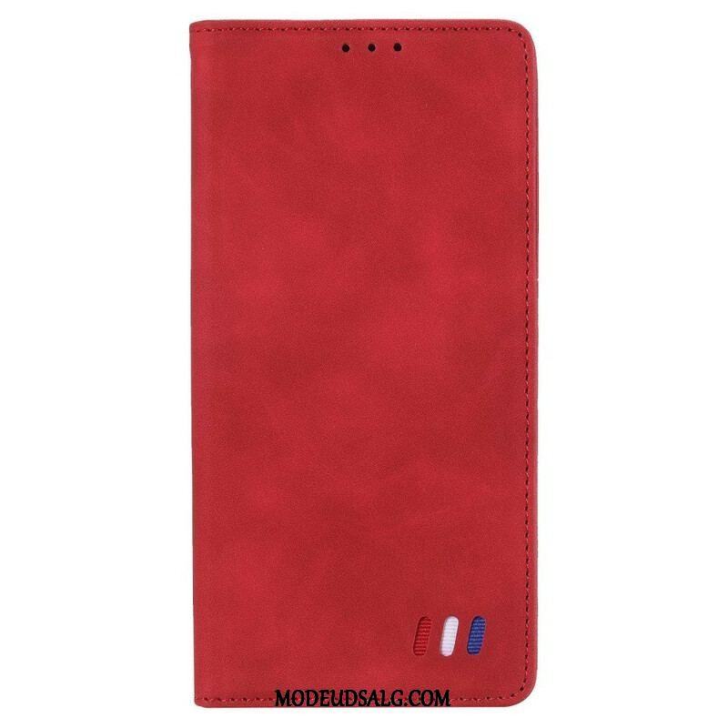 Cover Xiaomi Redmi Note 10 5G Flip Cover Trefarvet Læderstil