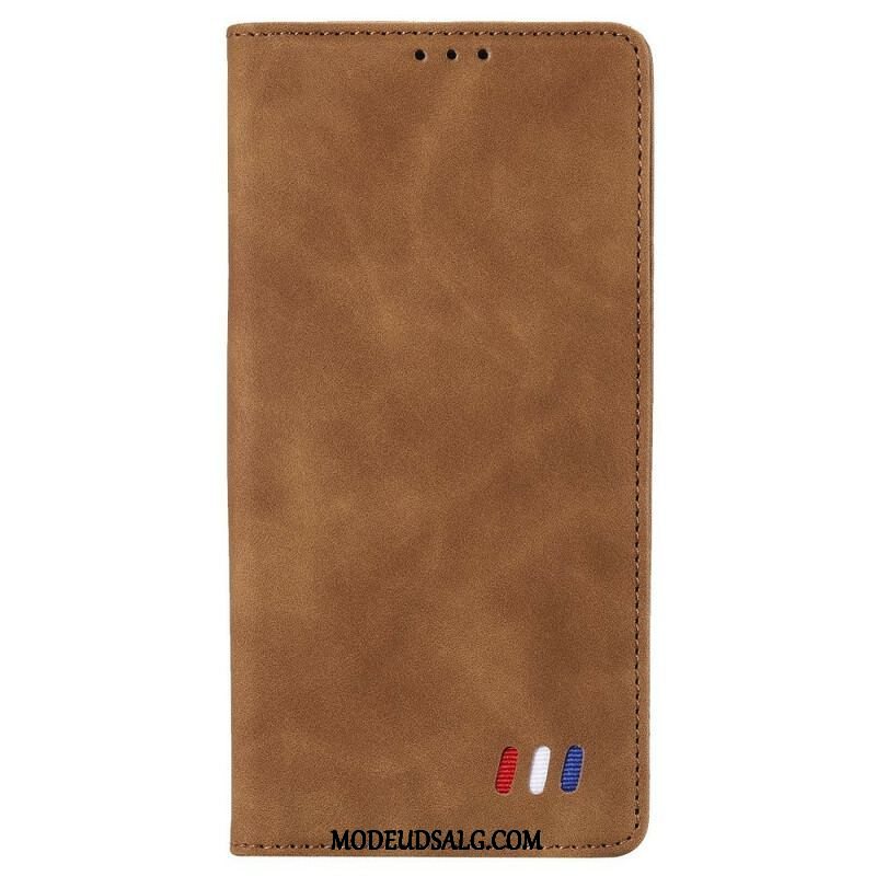 Cover Xiaomi Redmi Note 10 5G Flip Cover Trefarvet Læderstil