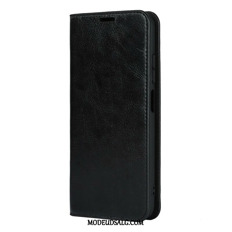 Cover Xiaomi Redmi Note 10 5G Flip Cover Ægte Læder