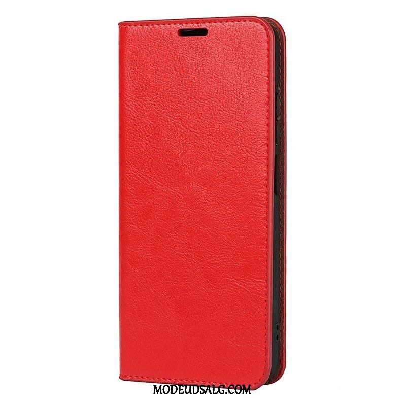 Cover Xiaomi Redmi Note 10 5G Flip Cover Ægte Læder