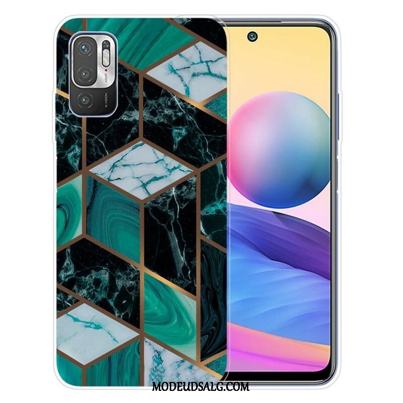 Cover Xiaomi Redmi Note 10 5G Geometrisk Marmor