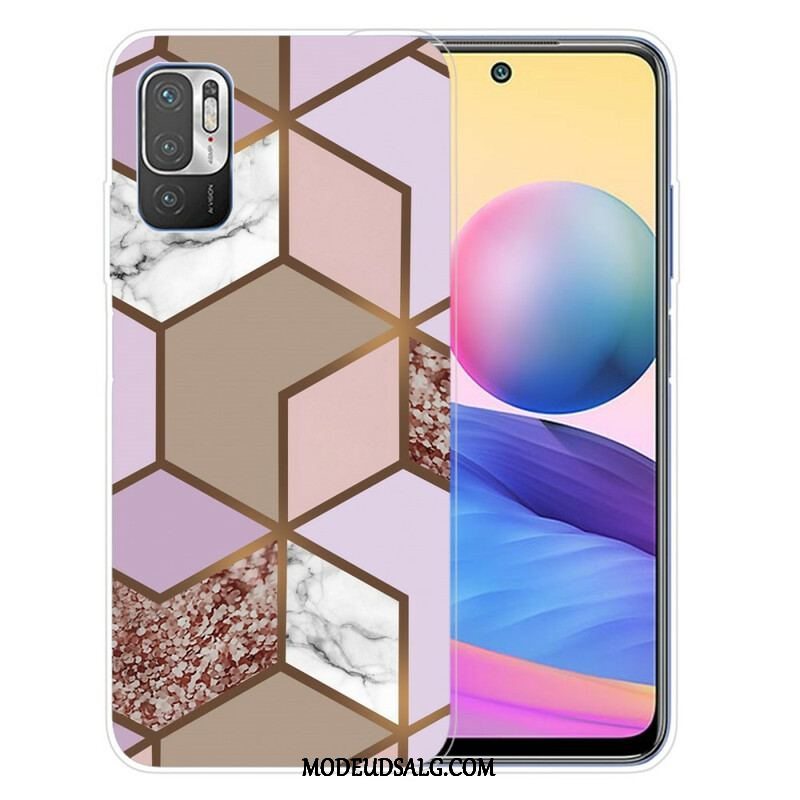 Cover Xiaomi Redmi Note 10 5G Geometrisk Marmor