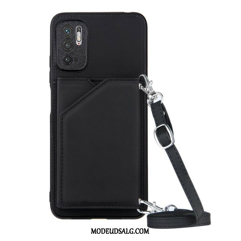 Cover Xiaomi Redmi Note 10 5G Skulderrem Kortholder