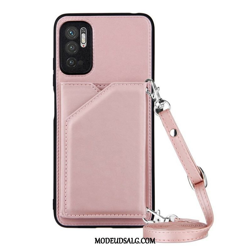 Cover Xiaomi Redmi Note 10 5G Skulderrem Kortholder