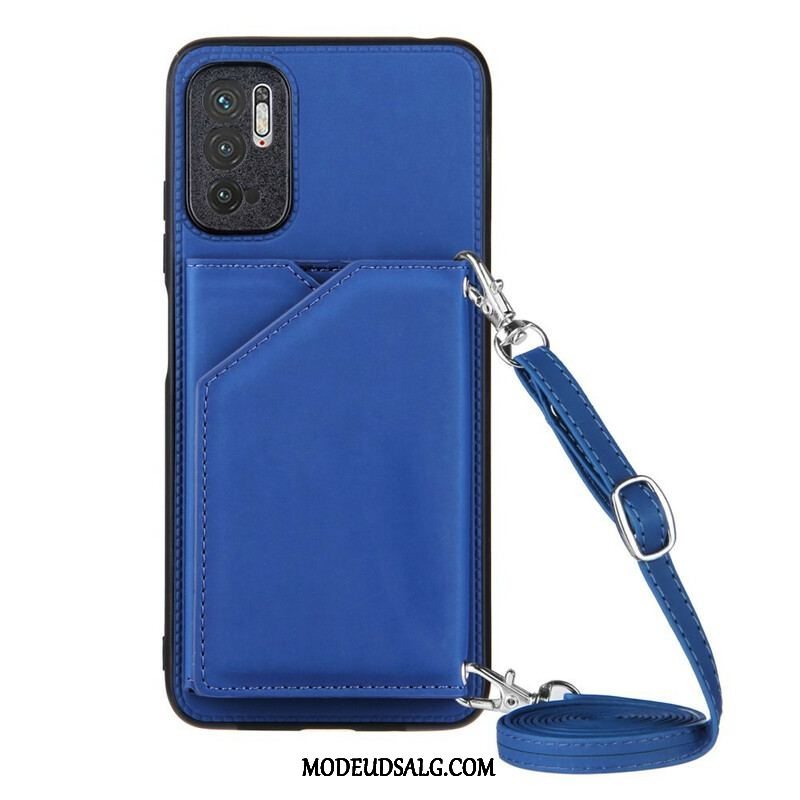 Cover Xiaomi Redmi Note 10 5G Skulderrem Kortholder