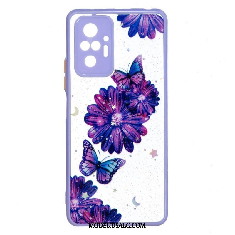 Cover Xiaomi Redmi Note 10 Pro Blomstersommerfuglehybrid