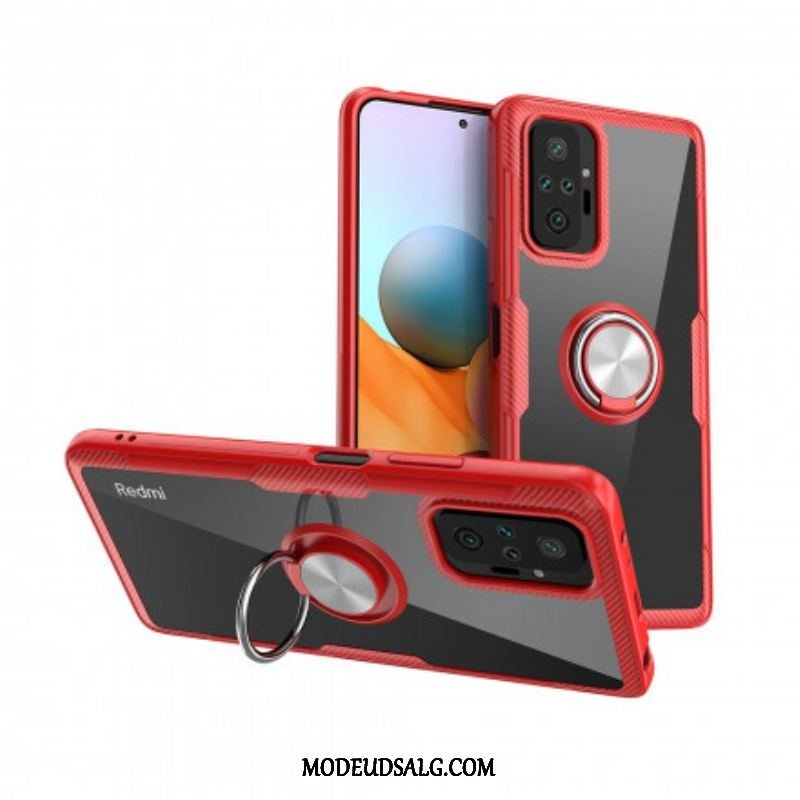 Cover Xiaomi Redmi Note 10 Pro Carbon Fiber Metal Ring