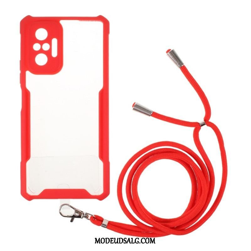 Cover Xiaomi Redmi Note 10 Pro Farvet Cord Hybrid