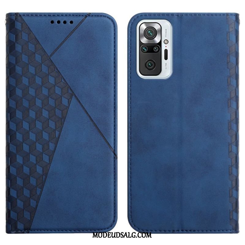 Cover Xiaomi Redmi Note 10 Pro Flip Cover Geo Lædereffekt