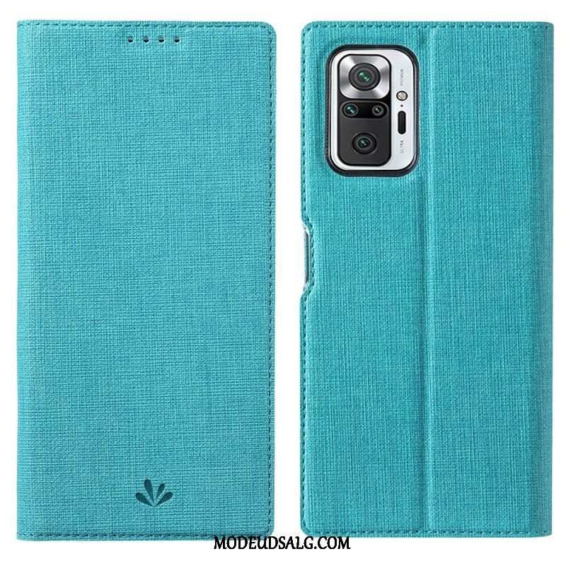 Cover Xiaomi Redmi Note 10 Pro Flip Cover Tekstureret Vili Dmx