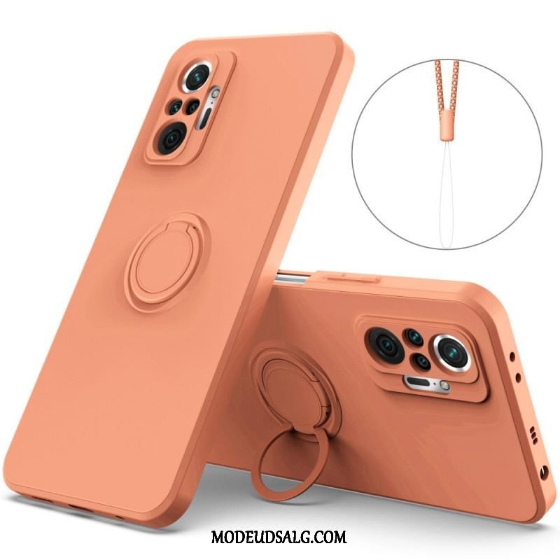 Cover Xiaomi Redmi Note 10 Pro Flydende Silikone Ring Og Snor