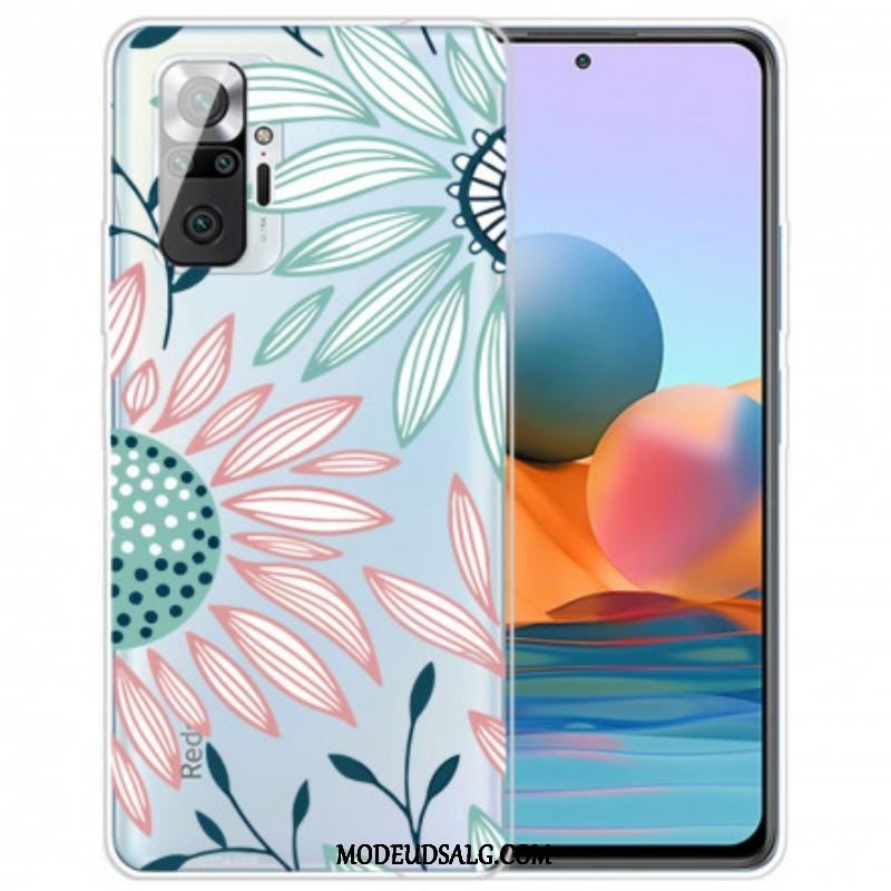 Cover Xiaomi Redmi Note 10 Pro Gennemsigtig En Blomst