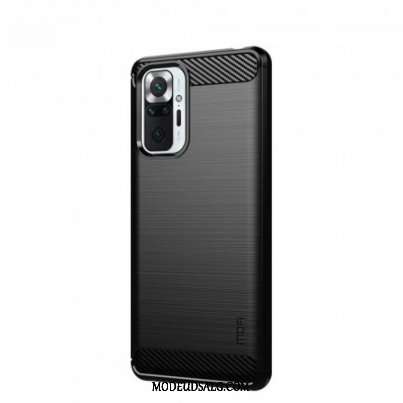 Cover Xiaomi Redmi Note 10 Pro Mofi Børstet Kulfiber