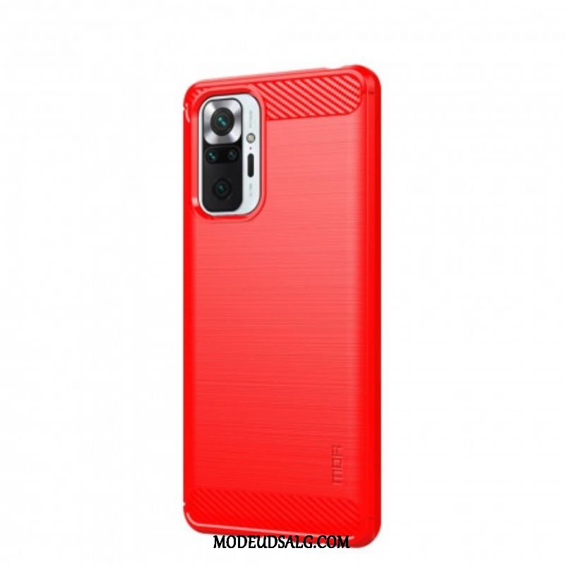 Cover Xiaomi Redmi Note 10 Pro Mofi Børstet Kulfiber