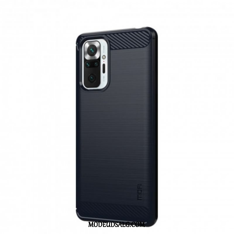 Cover Xiaomi Redmi Note 10 Pro Mofi Børstet Kulfiber