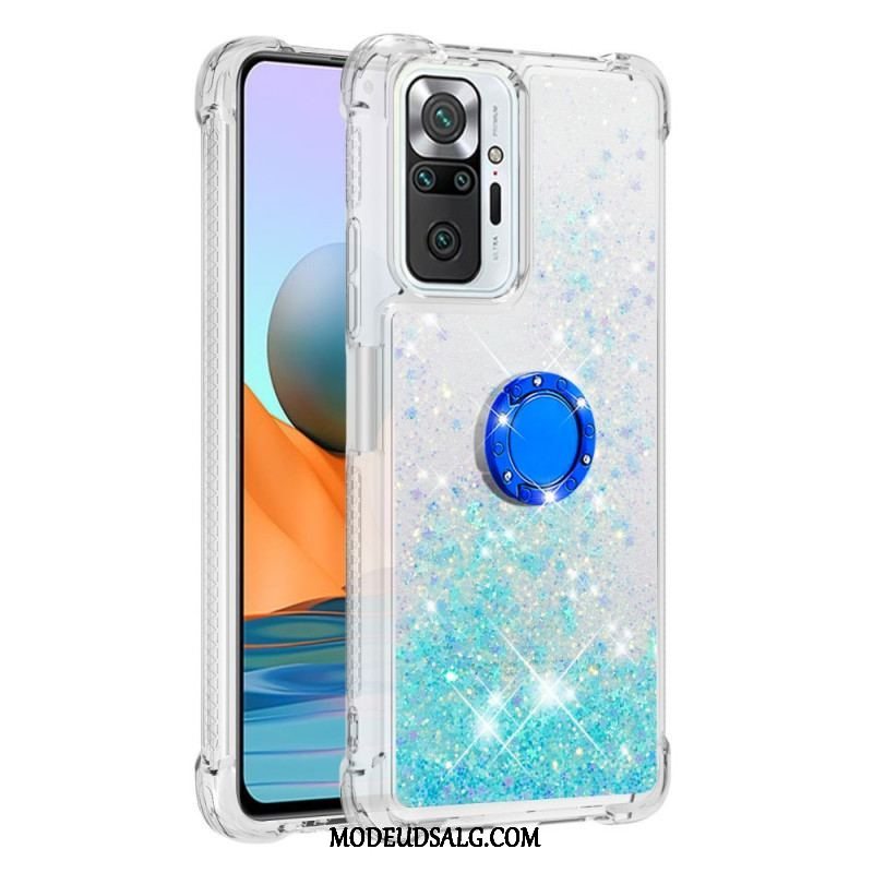 Cover Xiaomi Redmi Note 10 Pro Pailletter Med Ring-support