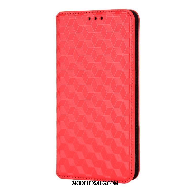 Cover Xiaomi Redmi Note 11 / 11S Flip Cover 3d Diamant Læder Effekt