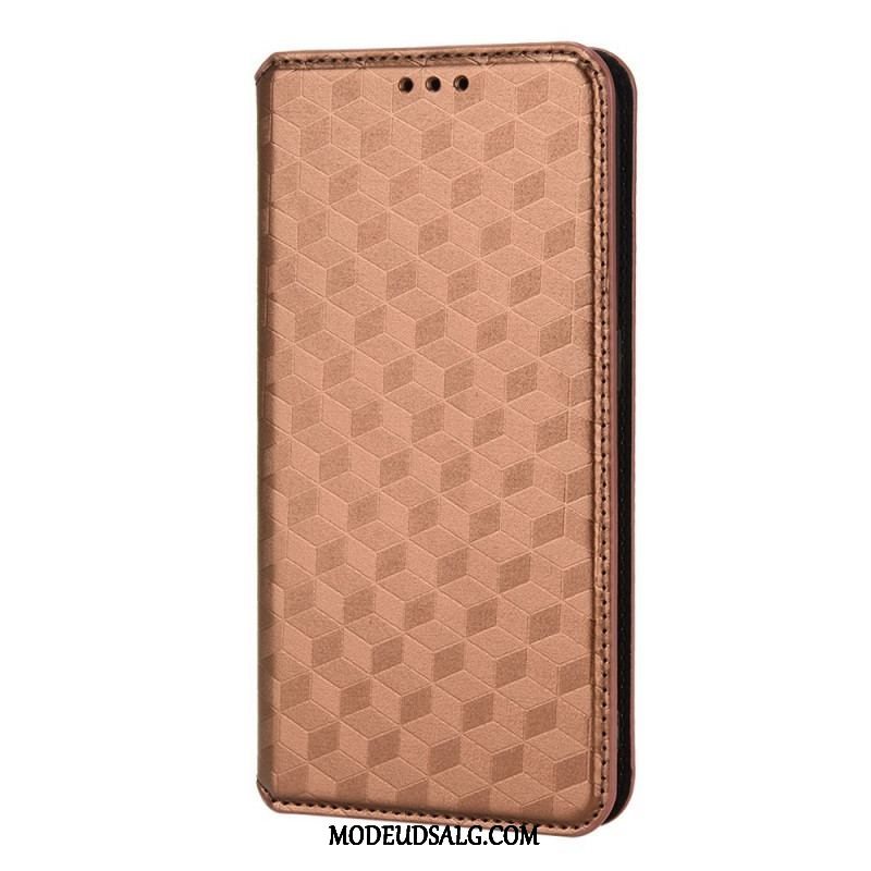 Cover Xiaomi Redmi Note 11 / 11S Flip Cover 3d Diamant Læder Effekt