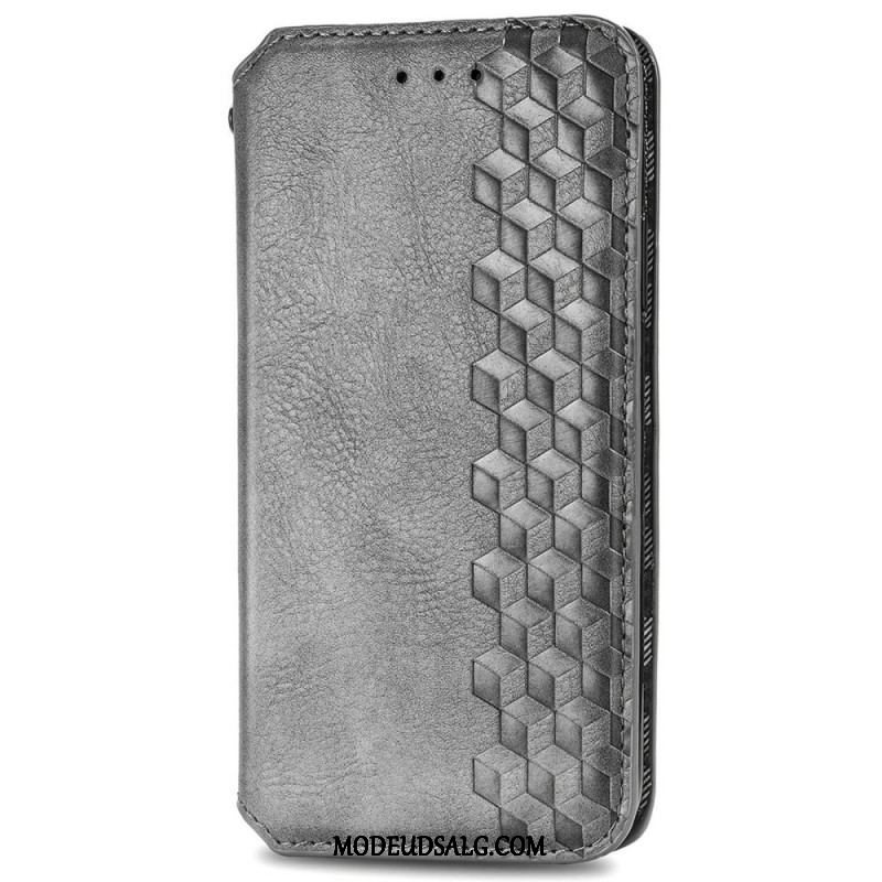 Cover Xiaomi Redmi Note 11 / 11S Flip Cover Diamanttekstur I Lædereffekt